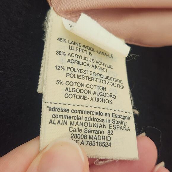 ALAIN MANOUKIAN Vintage Pink and Brown Wool Blazer, Size 8 - Picture 14 of 16